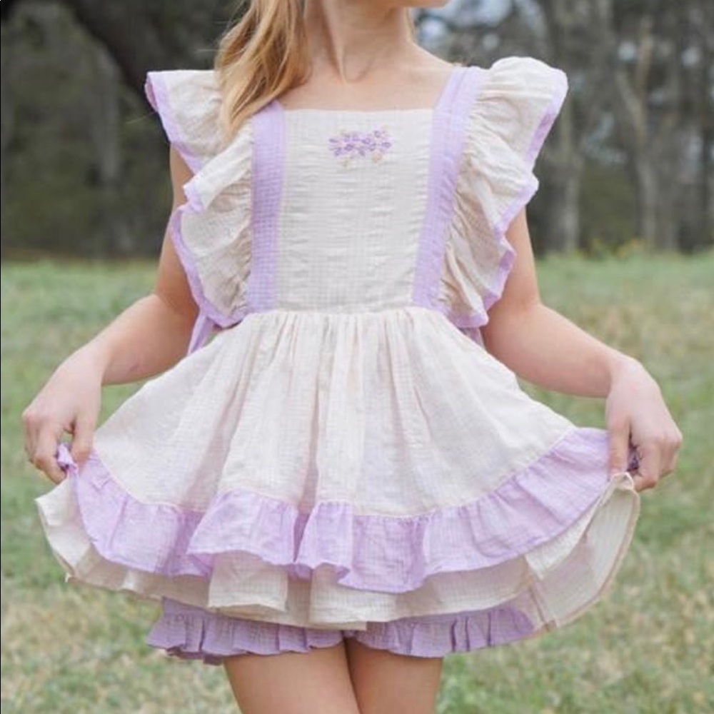 Well Dressed Wolf Beige & Lavender Kate